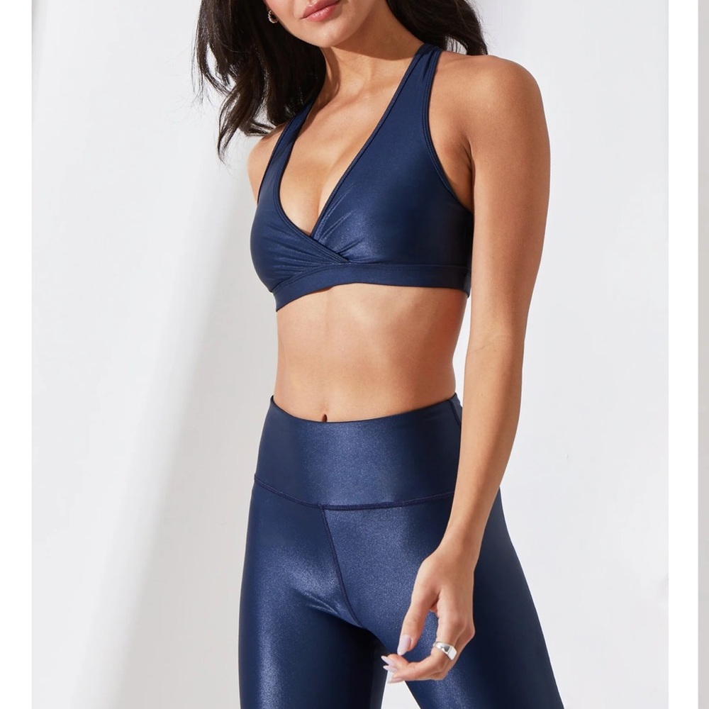 NWT Noli Yoga Edga Bra in Navy Liquid, size small - Picture 6 of 16